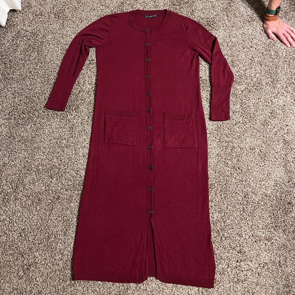 Peruvian Connection Stylist’s Cardigan Duster Dress Size Medium - Picture 2 of 9